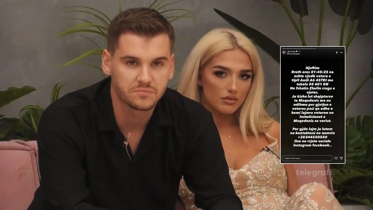 Adrit dhe Ilirianës u vidhet vetura në Maqedoninë e Veriut, kërkojnë ndihmë për ta gjetur