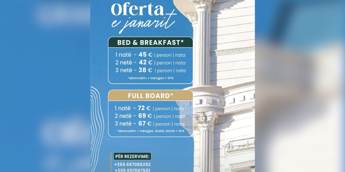 Mos e humbisni ofertën për pushime perfekte në Fafa Resort!