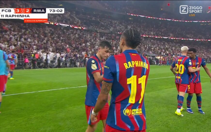 GOOOOOL! Raphinha shënon sërish ndaj Real Madridit