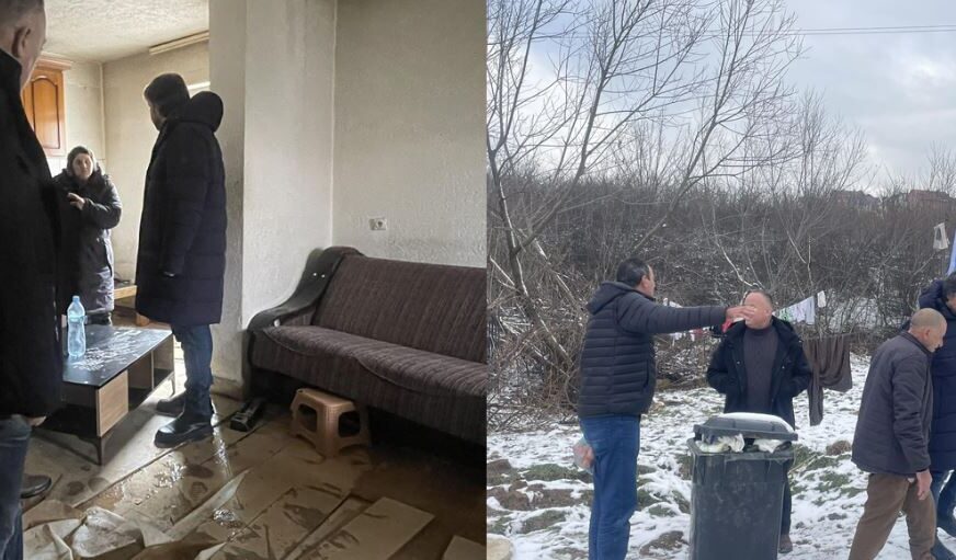 Rama viziton familjen të cilës iu vërshua shtëpia pas reshjeve të shiut
