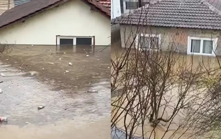 Uji arrin deri te dritaret, disa zona të Gjakovës nën ujë