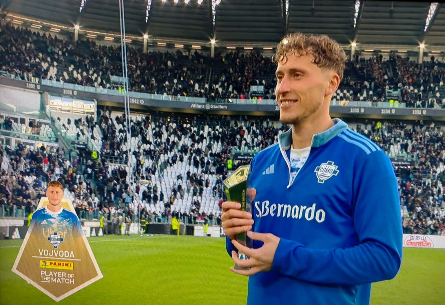 E mposhti Juventusin e madh, Vojvoda shpallet njeriu i ndeshjes