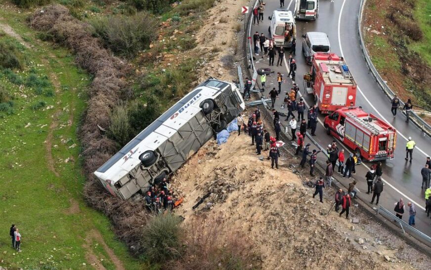 Aksident me autobus në Turqi, 9 të vdekur dhe 26 të plagosur