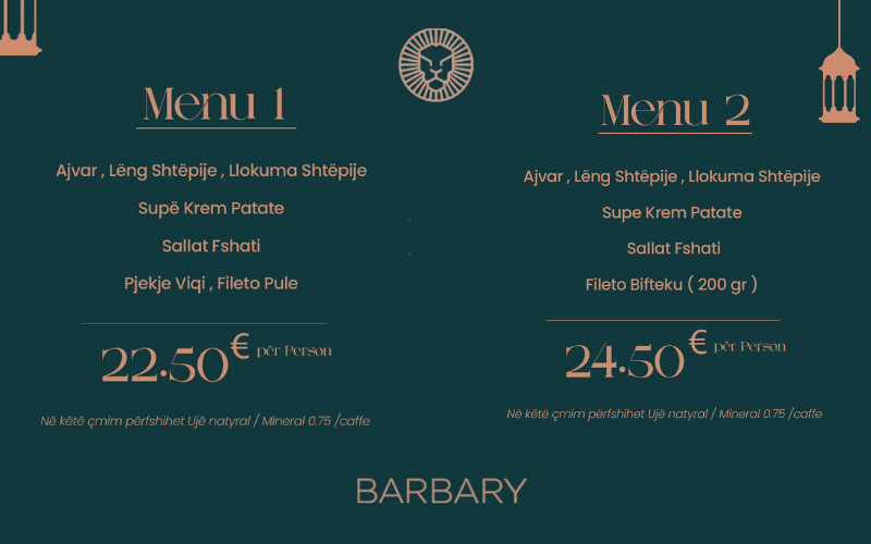 Përjetoni qetësinë dhe shijen e Ramazanit në Barbary