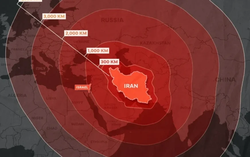 Izraeli publikon hartën: Shikoni sa larg mund të arrijnë raketat e Iranit