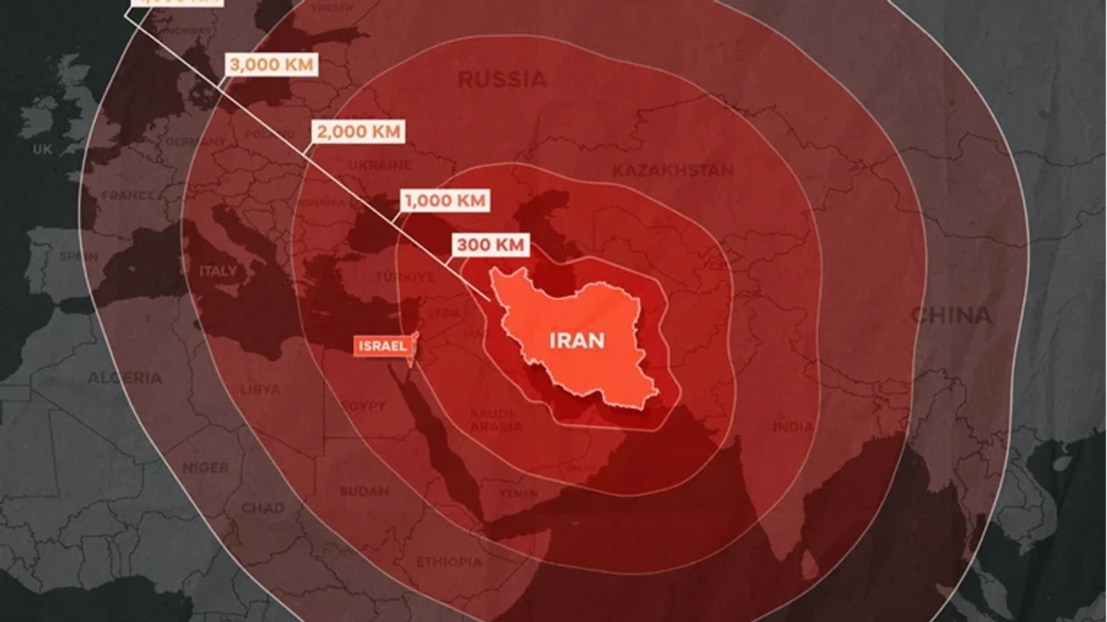 Izraeli publikon hartën: Shikoni sa larg mund të arrijnë raketat e Iranit