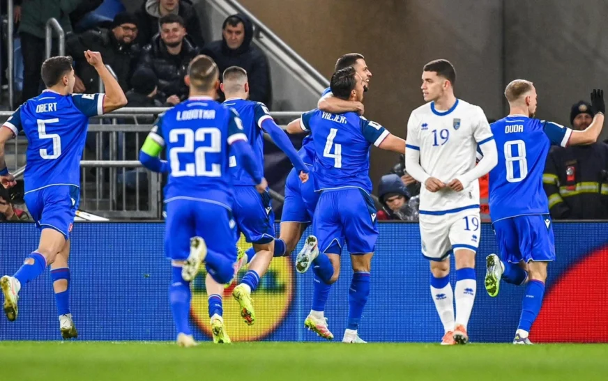 Supergol i Veldin Hoxhës, Kosova barazon ndaj Sllovakisë