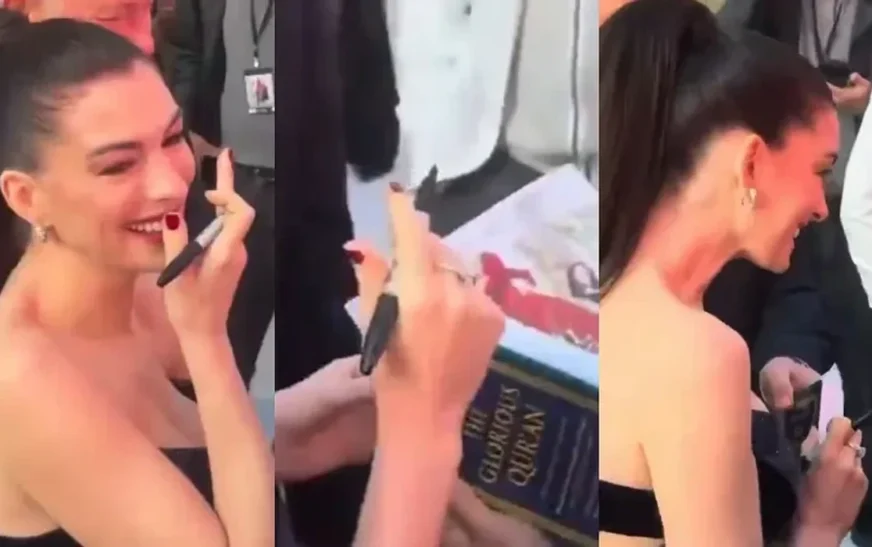 Anne Hathaway merr dhuratë një Kuran nga një fans pasi tha fjalën “Inshallah” në një intervistë