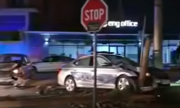 Aksident i rëndë në Gjilan, e përfshirë një veturë e policisë