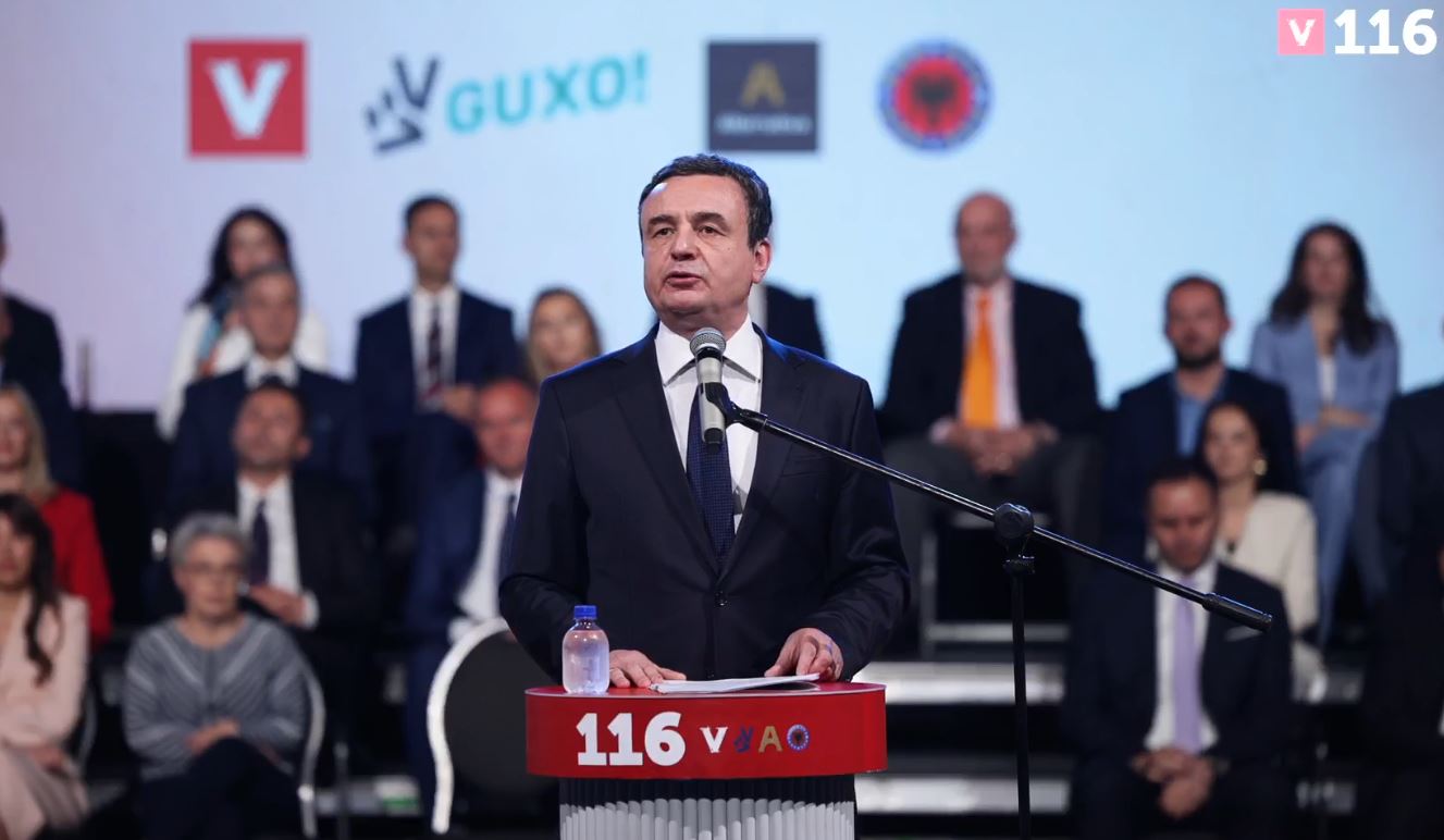 Kurti prezanton listën e LVV-së për zgjedhjet e 7 qershorit