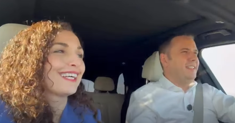 ‘’Hajde folim’’ në Lipjan, Osmani pasagjere e Abdixhiku vozitës