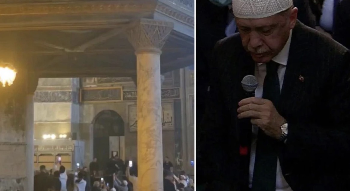 Erdogan reciton Kuran në ditën e rënies së Konstandinopojës