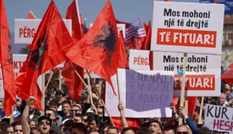 Sot mbahet protestë në Tiranë, në mbështetje të studentëve shqiptarë në Maqedoni të Veriut