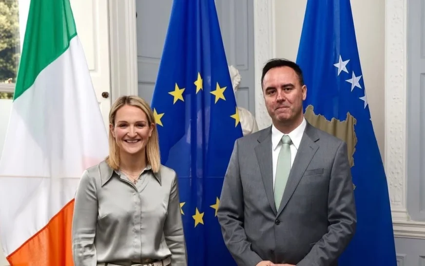 Konjufca kërkon mbështetjen e Irlandës për anëtarësimin e Kosovës në BE