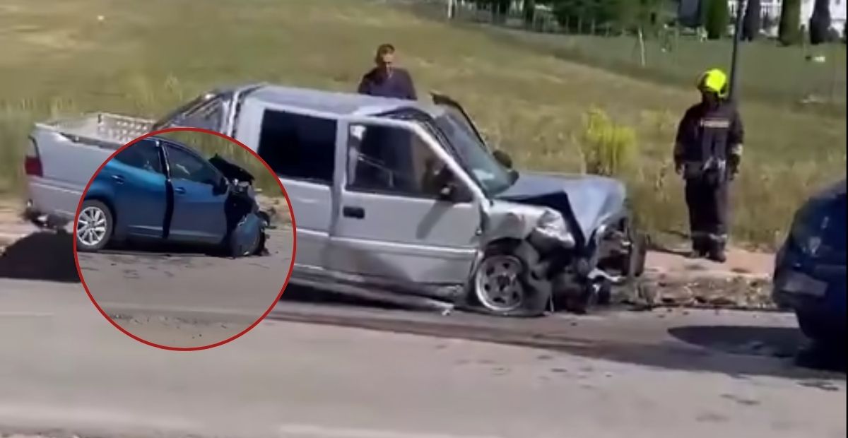 Dy të lënduar në aksidentin mes dy veturave në Ozdrim të Pejës