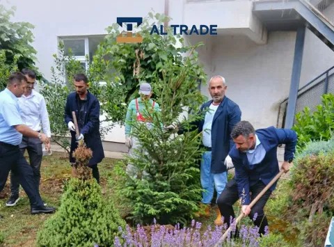Një hapësirë e re gjelbërimi në Gjimnazin “Hivzi Zylfaj” në Fushë Kosovë, Al trade dha kontribut