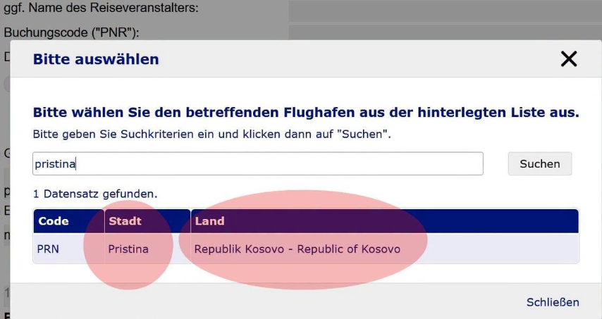 Autoriteti Federal i Aviacionit Civil i Gjermanisë e përmirëson pasaktësinë për Aeroportin e Prishtinës