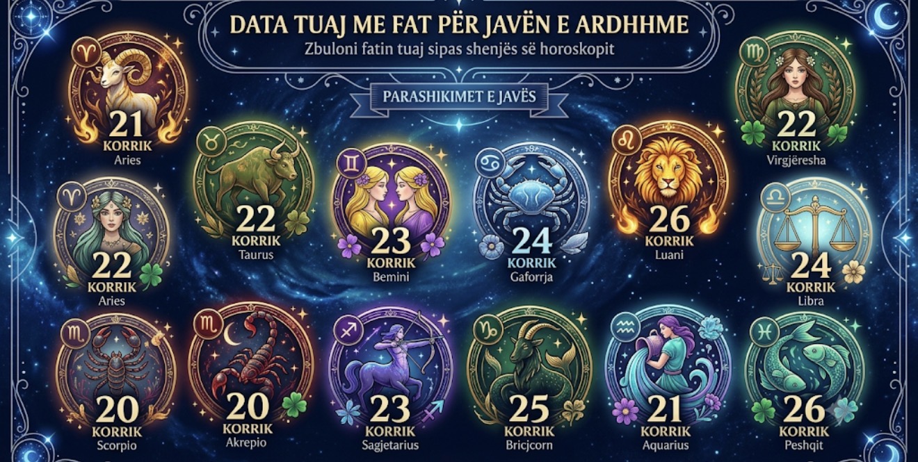 Cila është data juaj me fat? Horoskopi zbulon ditën që mund t’ju sjellë lajme të mira javën e ardhshme