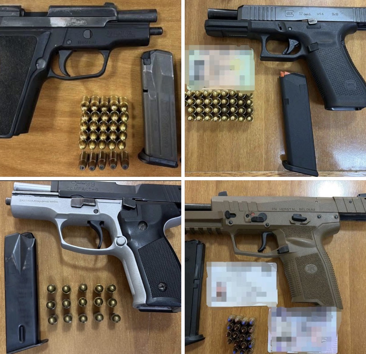 Arrestohen 4 persona në Ferizaj për kanosje dhe armëmbajtje pa leje
