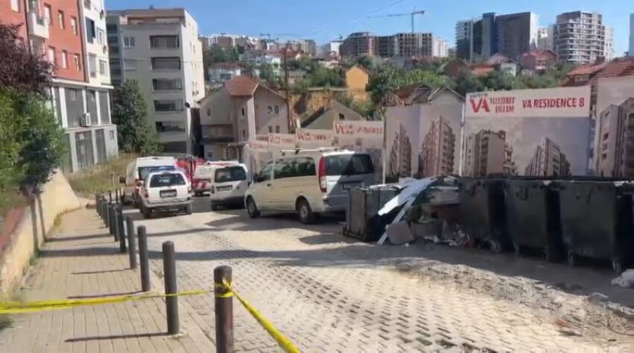 Vdes një punëtor pas shembjes së kranit në Prishtinë