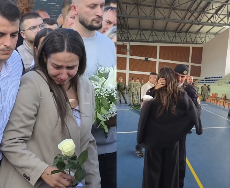 Pak javë pas humbjes së babait, Vlora Jashari gjen arsye për të buzëqeshur, bashkëshorti i saj diplomohet si oficer i FSK-së