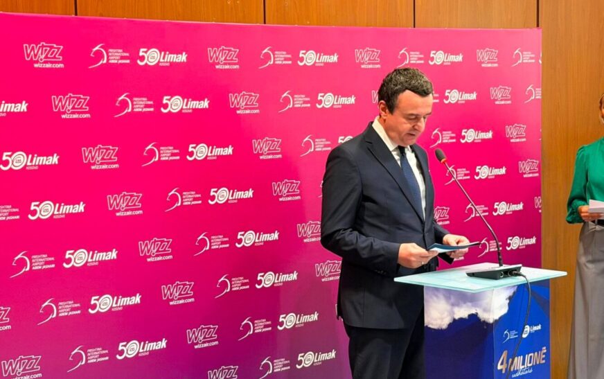 Kurti: Vendosja e bazës së Wizz Air në Kosovë dëshmon rritjen e besimit te vendi ynë