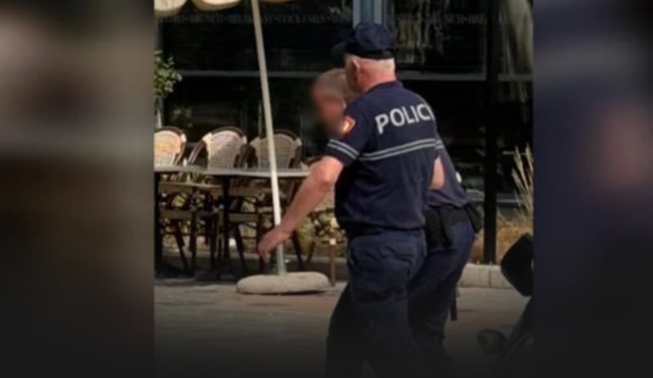 Dyshohet se u godit me gur nga protestuesit, Balla: Kush ngre dorë ndaj policisë, ka ngritur dorë ndaj shtetit