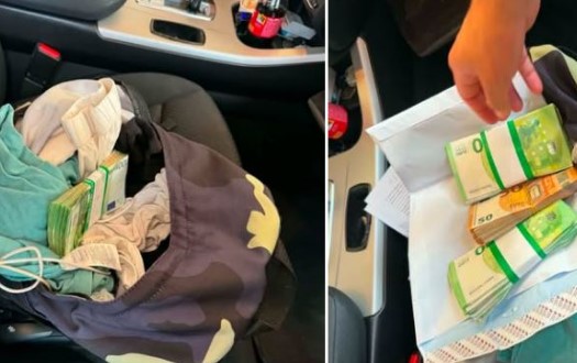 Dogana i gjen një qytetari një çantë dhe një zarf me para, shumica nga to të padeklaruara