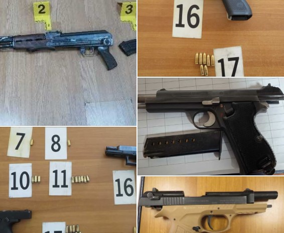 Të shtënat në gazmende familjare,Policia e Prizrenit konfiskon AK-47 dhe 6 pistoleta