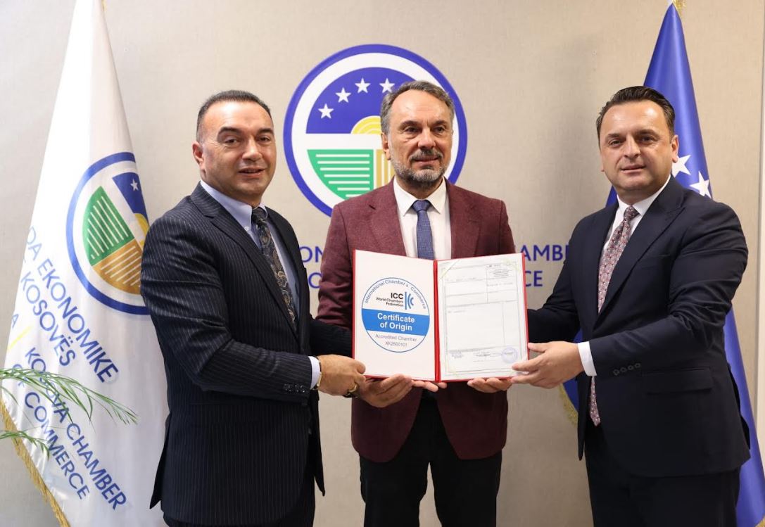 OEK lëshon certifikatën e parë të Origjinës “Made in Kosova”, të njohur ndërkombëtarisht