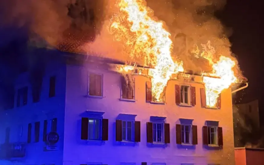 Pesë të zhdukur pas zjarrit në qytetin zviceran
