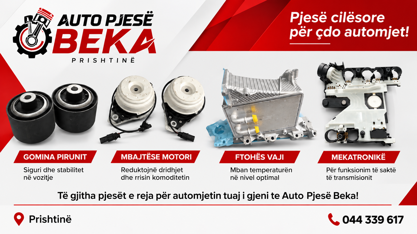 Auto Pjesë Beka – Prishtinë Cilësi, besueshmëri dhe zgjidhje për çdo automjet.