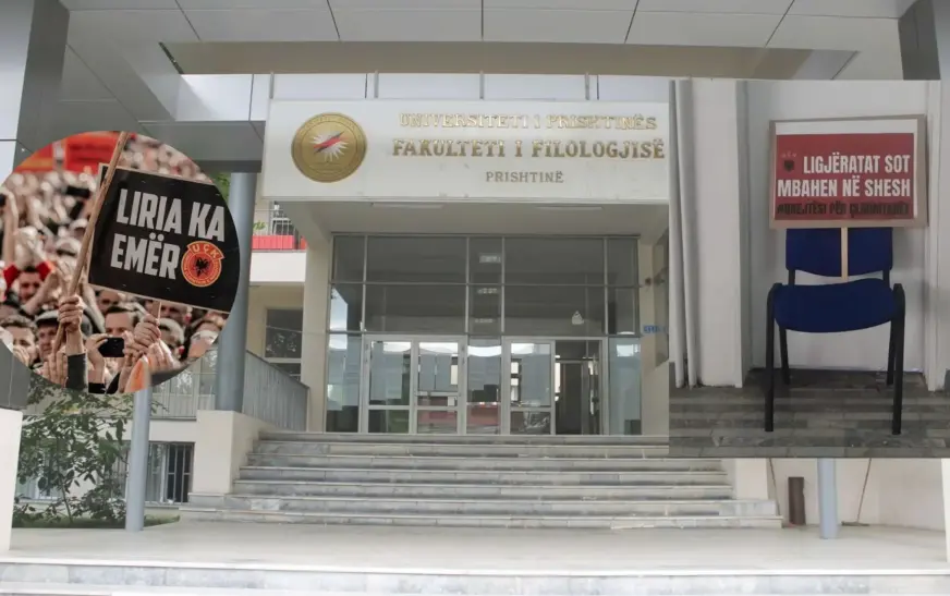 “Ligjëratat sot mbahen në shesh” – studentët e Fakultetit të Filologjisë solidarizohen me marshin