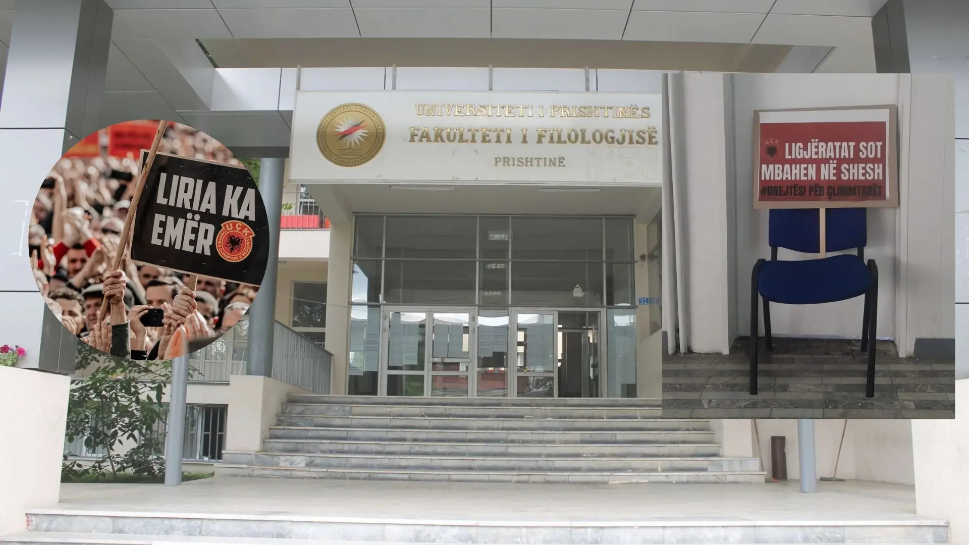 “Ligjëratat sot mbahen në shesh” – studentët e Fakultetit të Filologjisë solidarizohen me marshin