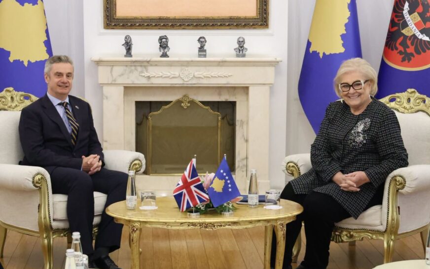 Ambasadori britanik takon Presidenten Justina Shiroka-Pula: Do të forcojmë partneritetin me Kosovën –